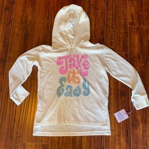 Take It Easy Oversized Graphic Hoodie